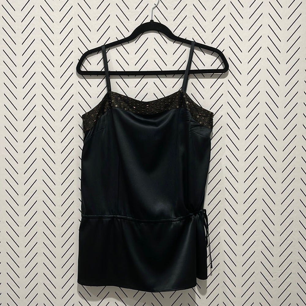 Express Silk Black  Top